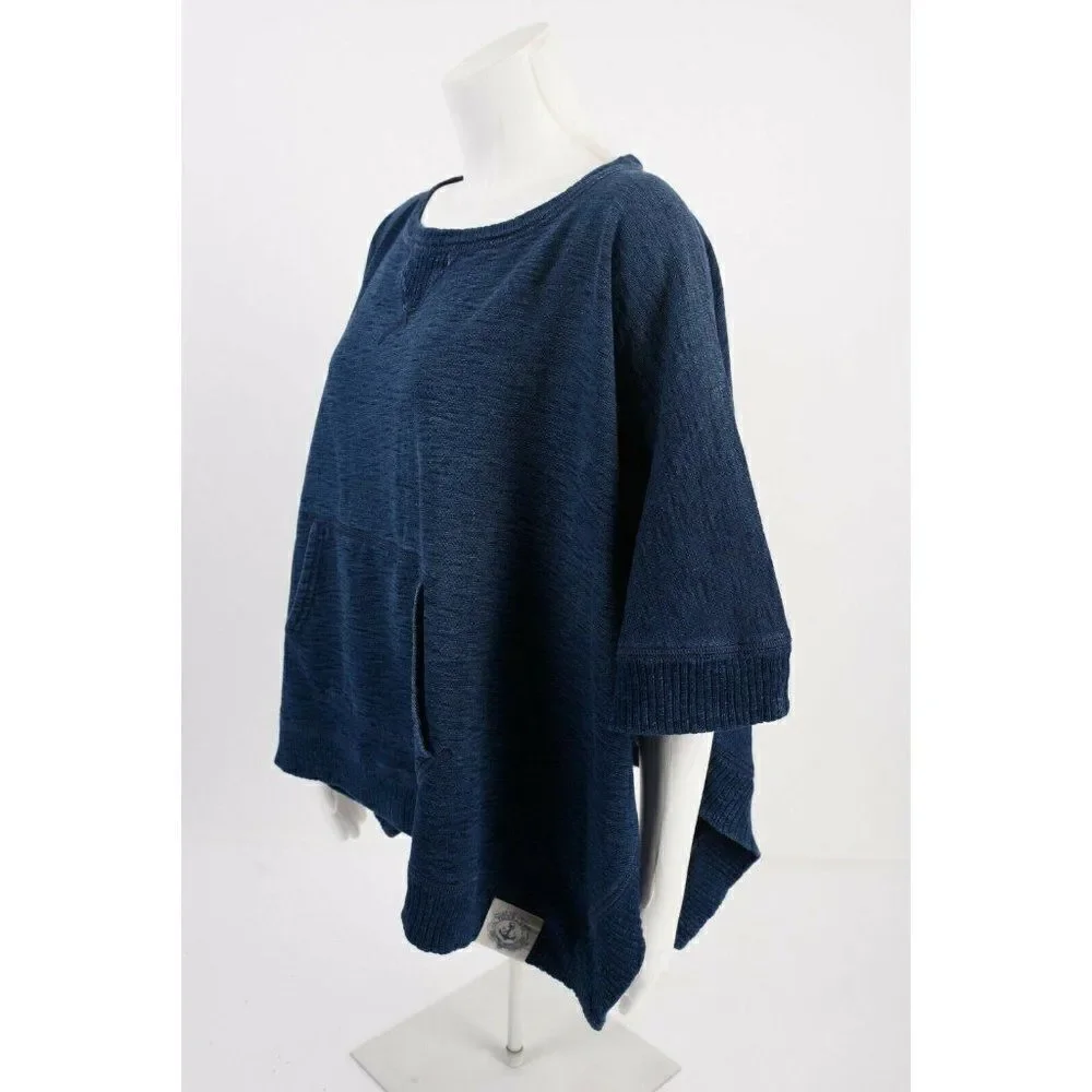 Polo Ralph Lauren Women Poncho Shawl Cape Shirt XS